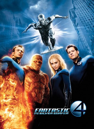 Framed Fantastic Four: Rise of the Silver Surfer Movie Poster Print