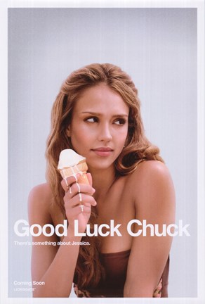 Framed Good Luck Chuck - Jessica Alba Print