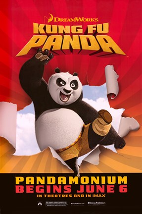 Framed Kung Fu Panda Pandamonium Print