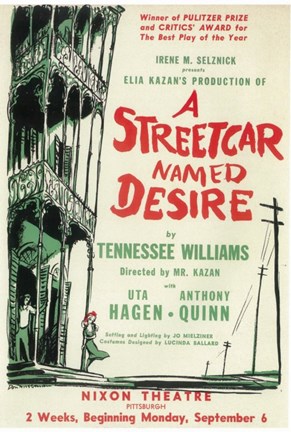 Framed Streetcar Named Desire (Broadway) Print