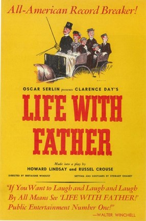 Framed Life With Father (Broadway) Print