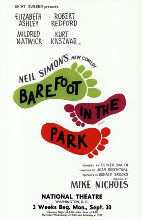 Framed Barefoot in the Park (Broadway) Print