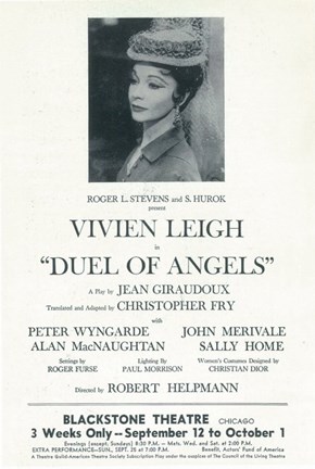Framed Duel of Angels (Broadway) Print