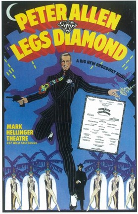 Framed Legs Diamond (Broadway) Print