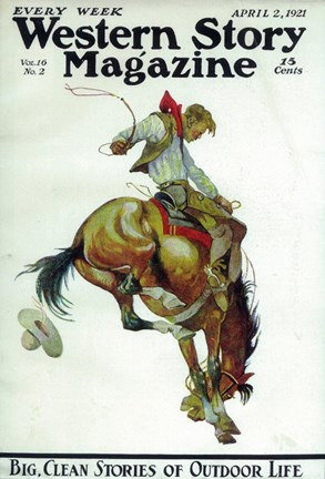 Framed Western Story Magazine Print