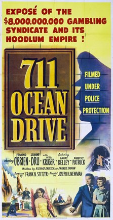 Framed 711 Ocean Drive - long Print