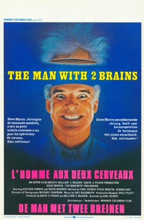 Framed Man With Two Brains Print
