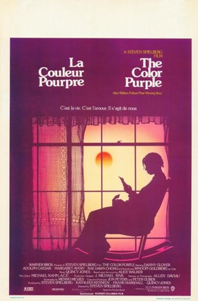 Framed Color Purple - woman in  the window Print