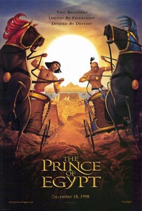 Framed Prince of Egypt Two Brothers Divided Print