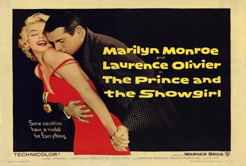 Framed Prince and the Showgirl Monroe &amp; Olivier Print