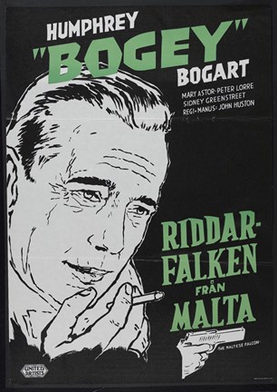 Framed Maltese Falcon Riddar Falken Print