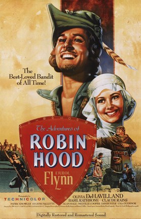 Framed Adventures of Robin Hood Print