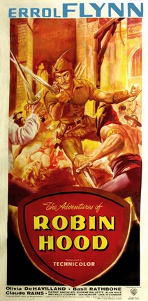 Framed Adventures of Robin Hood Tall Print