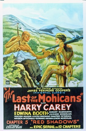 Framed Last of the Mohicans - Harry Carey Print