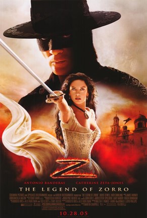 Framed Legend of Zorro Print