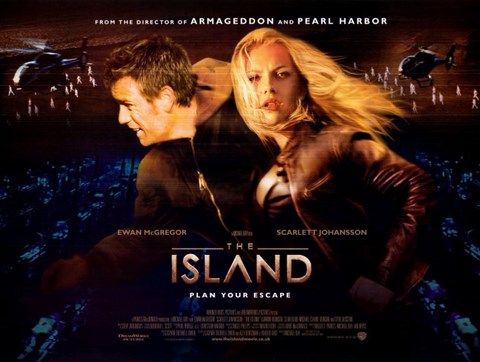Framed Island - Scarlett Johansson Print