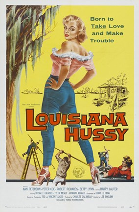 Framed Louisiana Hussy Print