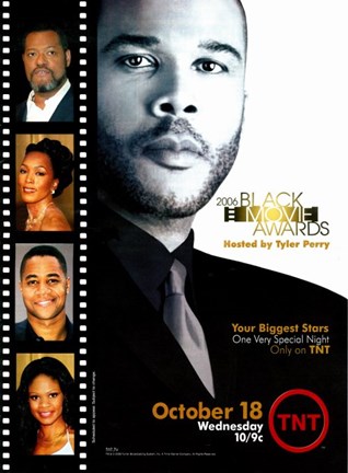 Framed Black Movie Awards Print