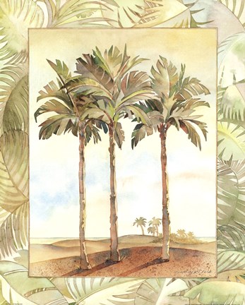 Framed Palm Tree IV Print