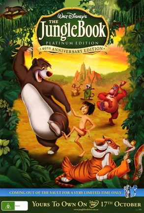 Framed Jungle Book DVD Cover Print