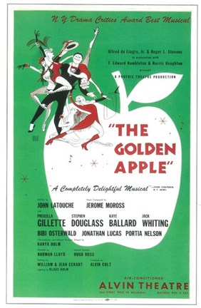 Framed (Broadway) Golden Apple Print