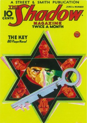 Framed (Pulp) Shadow Magazine The Key Print