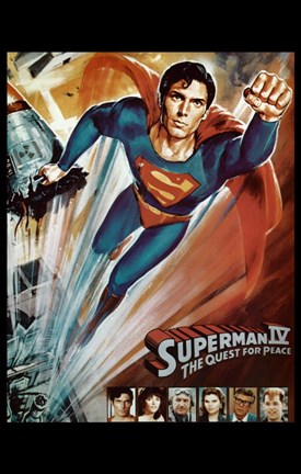 Framed Superman 4 Cast Print