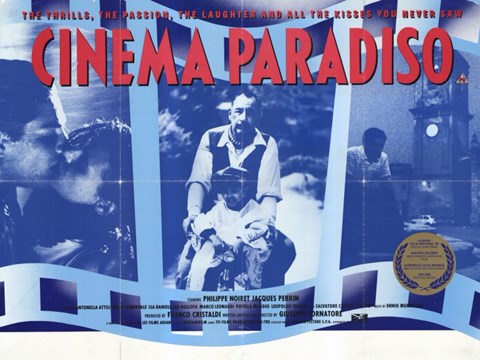Framed Cinema Paradiso Blue Print