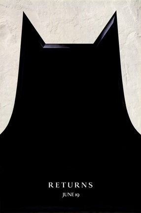Framed Batman Returns Silhouette Print