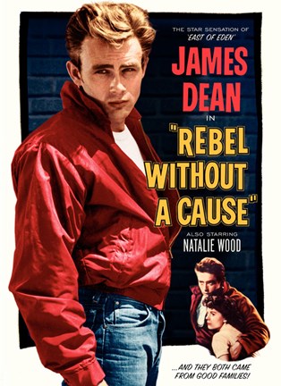 Framed Rebel Without a Cause and they both came from good families Print