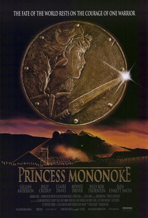 Framed Princess Mononoke, c.1998 - style A Print