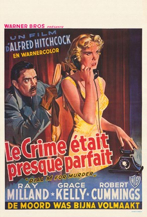 Framed Dial M For Murder - French Print