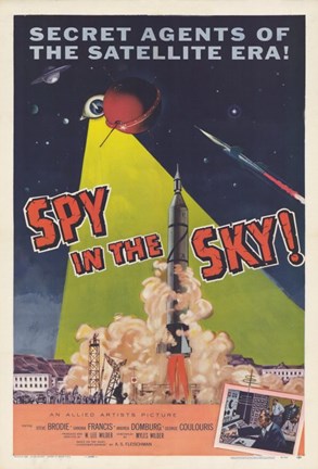 Framed Spy in the Sky Print