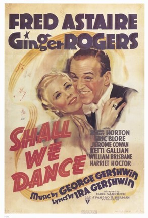 Framed Shall We Dance George Gershwin Print