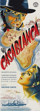 Framed Casablanca Vertical Print