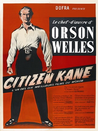 Framed Citizen Kane Red Print