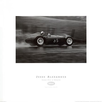 Framed Grand Prix of Belgium, 1955 Print