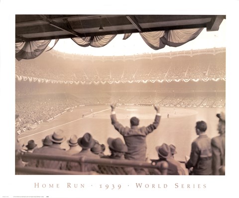 Framed Home Run  1939 World Series Print