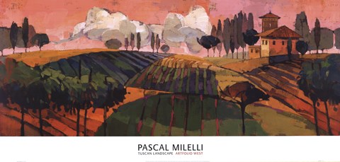 Framed Tuscan Landscape Print