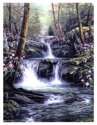 Framed Blue Ridge Falls Print