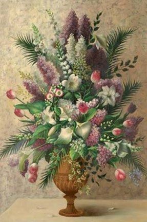 Framed Spring Lilac Bouquet Print