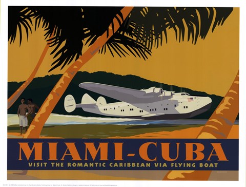 Framed Miami-Cuba Print