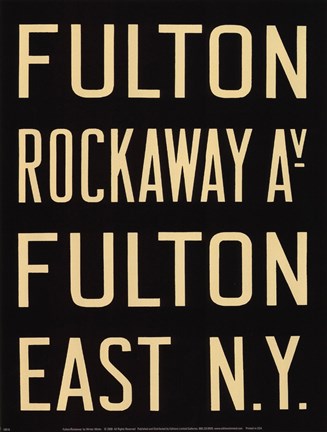 Framed Fulton/Rockaway Print