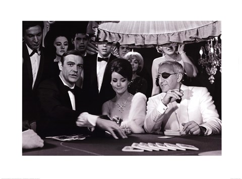 Framed James Bond - Thunderball - Casino Print