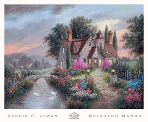 Framed Brighton Manor Print