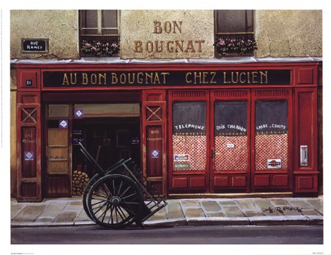 Framed Au Bon Bougnat Print