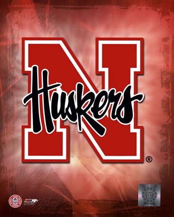 Framed University Of Nebraska Logo Print
