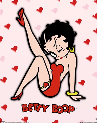 Framed Betty Boop - Leg Print