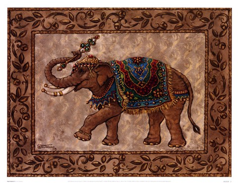Framed Royal Elephant II Print