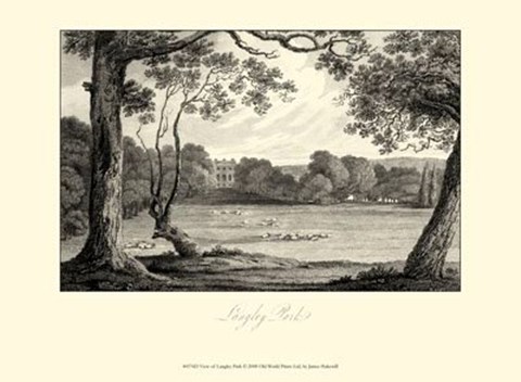 Framed View of Langley Park Print